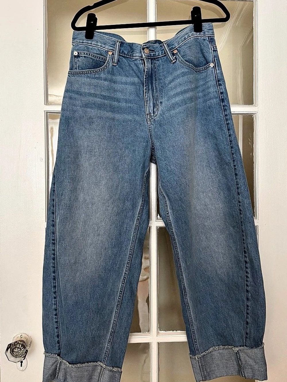 Gap Barrel High Rise Jeans Blue Waist 31